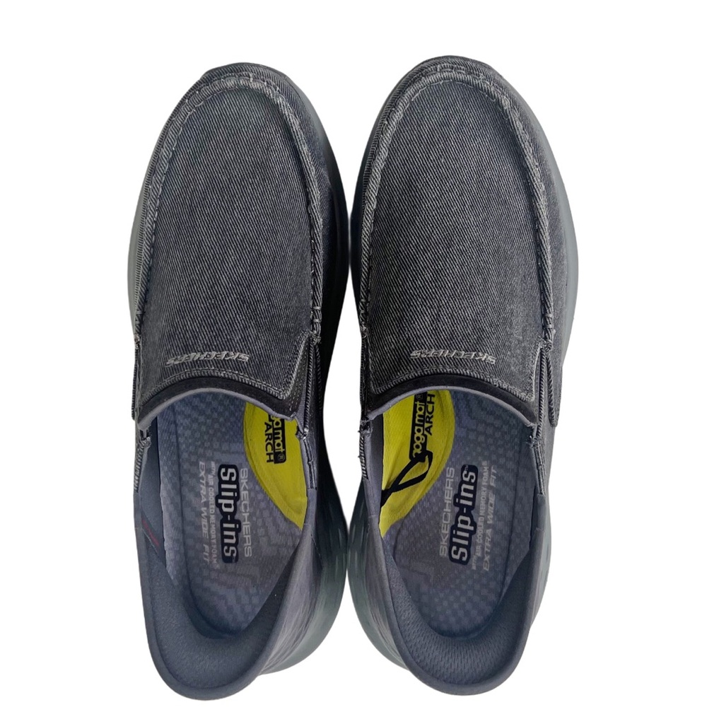 Skechers Mens Gray Fleck Slip-Ins Loafer 13 EWW